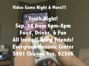 Youth Game Night at Evergreen lodge