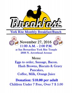 November Breakfast Flyer